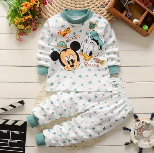 0-2year Baby Clothes Set Winter Cotton Newborn Baby Boys Girls Clothes 2PCS Baby Pajamas Unisex Kids Clothing Sets