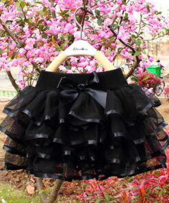Tutu Skirt Girls Cake Tutu Pettiskirt Dance Mini Skirt Birthday Princess Ball Gown Children Kids Clothes 4 Layers Tulle Skirts