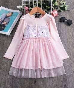 Dot Long Sleeve Dress For Girls Clothing Baby Girl Clothing Teenager School Daily Wear Kids Casual Clothes Vestido Infantil 8T