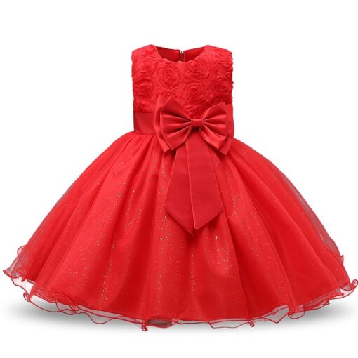 Kids Dress for Girls Summer Dresses for Party and Wedding Christmas Clothing Princess Flower Tutu Dress Children Prom Ball Gown