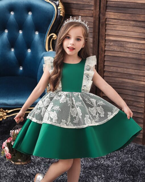 Party Princess Dress Children kids clothes 5 colors 3-14yrs Hot Selling Baby Girls Flower sequins Dress High quality new 2020