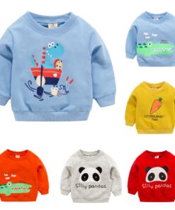 2020 Baby Boys Sweatshirts Winter Spring Autumn Pullover Children Hoodies Panda Long Sleeves Sweater Kids T-shirt Jacket#P30