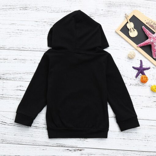 Toddler Kids Baby Boys Hooded Sweatshirts Infant Letter Hoodies Top Long Sleeves Casual Cotton Clothes Sweatshirt Autumn Winter