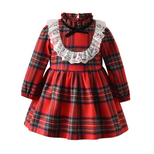 My First Christmas Baby Girls Dress Autumn Winter Kids Dresses For Girl 2020 Long Sleeve Little maid Costume new Year's gift D30