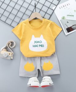 Unni-yun Casual Baby Kids Sport Clothing Plaid Lion Clothes Sets for Boys Costumes 100% Cotton Baby Clothes 6M -4 Years Old