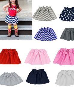 (3M-9M) Girls Skirt Fashion Wild Pettiskirt Pleated Skirt Half-length Princess Fabric Skirt Different Colors Available юбка 05*
