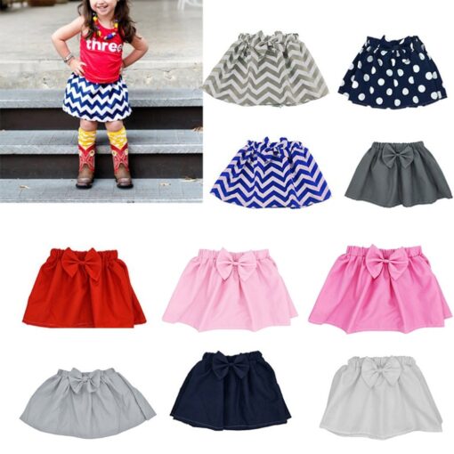 (3M-9M) Girls Skirt Fashion Wild Pettiskirt Pleated Skirt Half-length Princess Fabric Skirt Different Colors Available юбка 05*