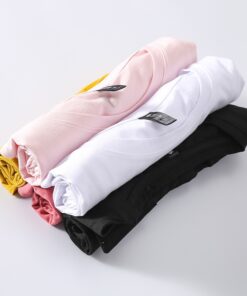 Tshirt Women T Shirt 2020 Summer Korean New Loose Solid Color Girls Clothes Generation Vintage Tops Women t-shirt WBX321