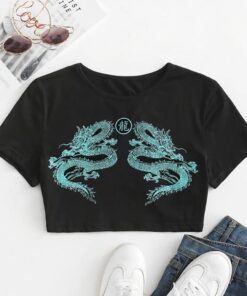 chinese style Dragon print summer t shirt Women Ladies girl Tie-dye Print Sleeveless Pullover Vest Tank tee Tops Shirts hot