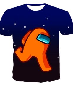 2021 Summer New 3D Printed T-shirt Among Us Anime Cartoon Game Boys and Girls T-shirts