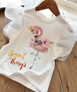 2020 3 5 6 7 8 Years Unicorn Girls T-Shirt Boys Short Sleeve Tee Tops Kids Cartoon Printing Clothes Children Birthday Party Wear