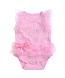 Infant Girls Bodysuits No Sleeve Baby Clothes Summer Newborn Baby Clothes Kawaii Outfit Infant Short sleeve Daddy Cute Gift New