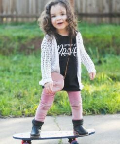 Baby Girls Bottom Velvet Pants Kid Long Flare Trousers Legging