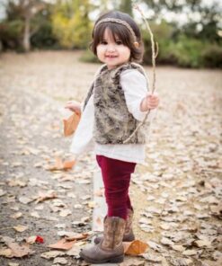 Baby Girls Bottom Velvet Pants Kid Long Flare Trousers Legging