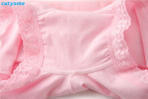 Cutyome 2-15 Yrs Baby Girls Solid Underwear 100% Cotton Lace Safety Boutique Underpanties * Children 2019 Hot Kids Briefs Shorts