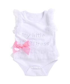 Infant Girls Bodysuits No Sleeve Baby Clothes Summer Newborn Baby Clothes Kawaii Outfit Infant Short sleeve Daddy Cute Gift New