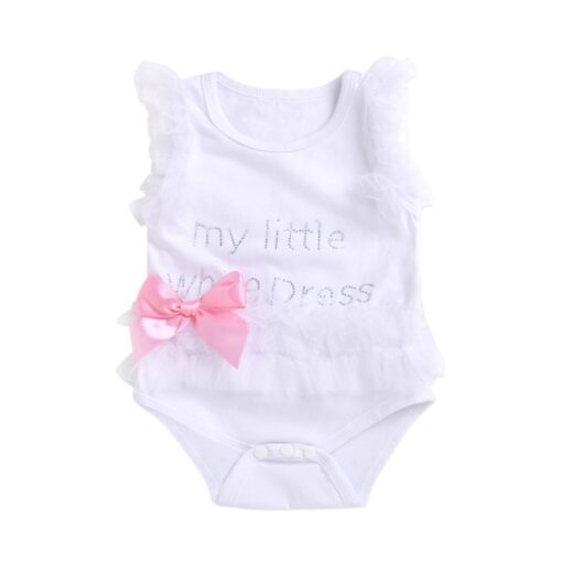Infant Girls Bodysuits No Sleeve Baby Clothes Summer Newborn Baby Clothes Kawaii Outfit Infant Short sleeve Daddy Cute Gift New