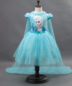 Customs Fashion Girls Children Clothes Anna Elsa Dress Girl Baby Elza Dresses For Girl's Kids Princess Infantis 2-10 years old