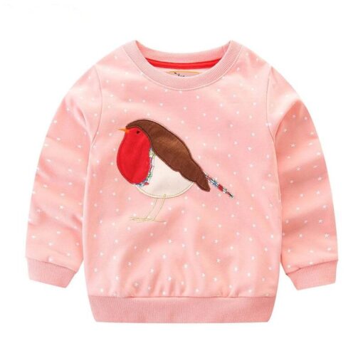 Little maven 2-7Years Autumn New Kids Baby Girl Rabbit Pattern Sweatshirts For Kids Children's Fall Clothes Warm Cardigan Menina