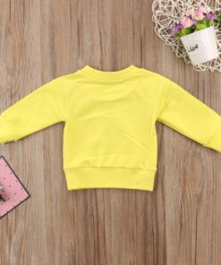 Infant Hoodies Kids Baby Girls Sweat Shirt Boy Little Yellow Duck T-shirt Tops Sweatshirt Cotton Sweater 6M-5T