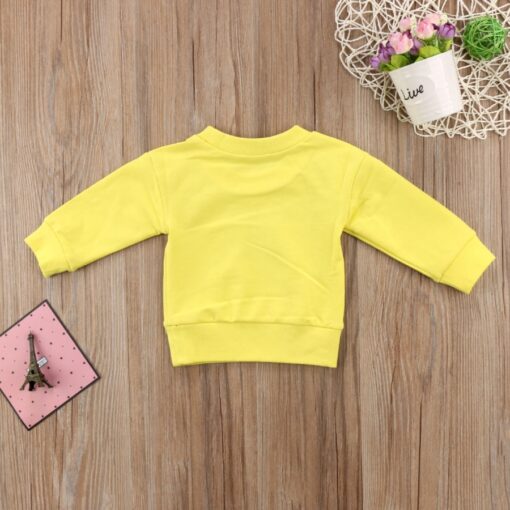 Infant Hoodies Kids Baby Girls Sweat Shirt Boy Little Yellow Duck T-shirt Tops Sweatshirt Cotton Sweater 6M-5T