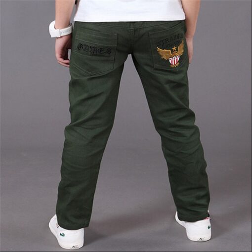 2019 Letters Kids Jeans for A Boys Trousers Casual Elastic Waist Pencil Pants for 4-16T Children's Jeans Pants Clothes Clothing