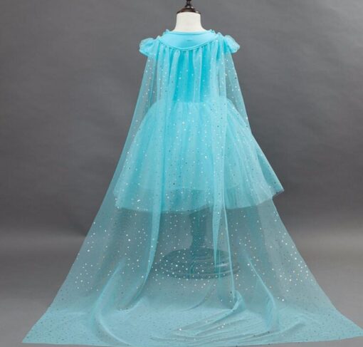 Customs Fashion Girls Children Clothes Anna Elsa Dress Girl Baby Elza Dresses For Girl's Kids Princess Infantis 2-10 years old