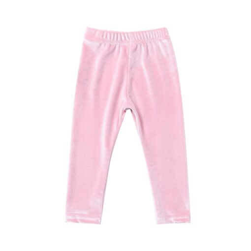 Baby Girls Bottom Velvet Pants Kid Long Flare Trousers Legging
