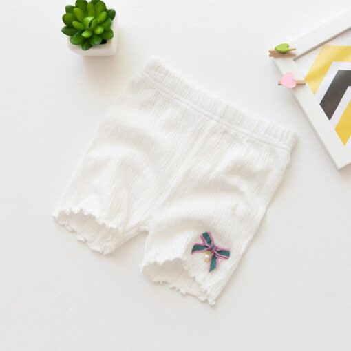 New Summer Girls Modaier Safety Shorts Children Cotton Rabbit Bowknot Pants Elegant Temperament Pants 3-9 Years Old Girls Shorts