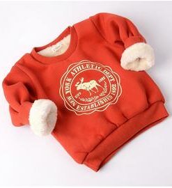 Baby Boy Girls winter Sweatshirts kids warm Pullover Clothes Children Sweatshirts Kids Girl Plus velvet thick Tops Costume