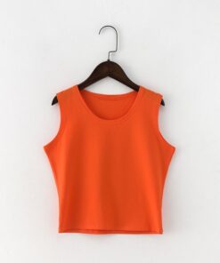 Black Round Neck Sleeveless Harajuku Women's T-Shirt Cotton Crop Top Women's Shirt Girls Lady Tee Tops Streetwear Camiseta Mujer