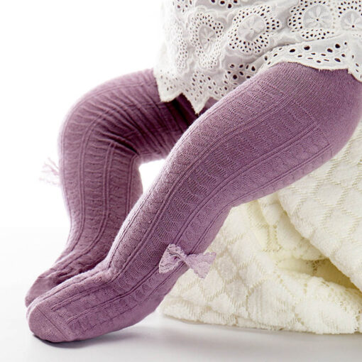 Lovely Spring Baby Tights Cotton Cute Lace Bows Baby Girl Tights Clothes Winter Newborn 0-24M Girls Pantyhose Menina Collant