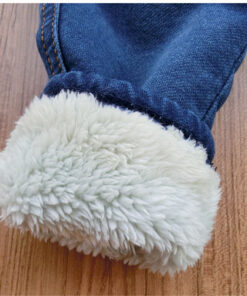 2019 Winter Baby Boys Warm Jeans Children New Casual High Quality Thicken Plus Velvet Straight Denim Pants For Boys Pants 1-6Yrs