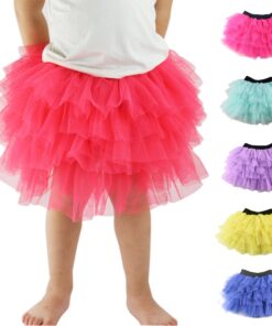 Wennikids Baby Girl Candy Color Half-length Tulle Tutu dance Skirt cute Solid Color Fashion pettiskrit 3-8 years