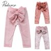 2018 Brand New Toddler Infant Child Kids Baby Girls Princess Bowknot Bottoms Pleuche Pants Leggings Trousers Cute Clothes 6M-5T