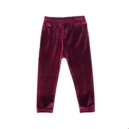Baby Girls Bottom Velvet Pants Kid Long Flare Trousers Legging