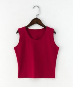 Black Round Neck Sleeveless Harajuku Women's T-Shirt Cotton Crop Top Women's Shirt Girls Lady Tee Tops Streetwear Camiseta Mujer