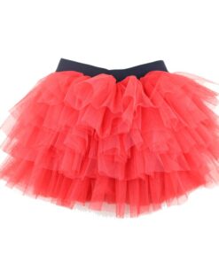 Wennikids Baby Girl Candy Color Half-length Tulle Tutu dance Skirt cute Solid Color Fashion pettiskrit 3-8 years