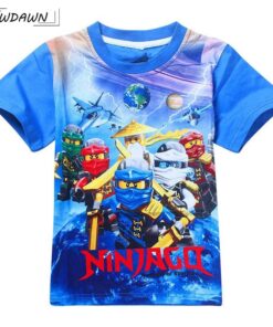 Boys T-shirts 2020 Summer Kids Ninjago T Shirts Cotton Top Tees Boys Girls tshirt Costume Boys Clothes Children Clothing 3-10y