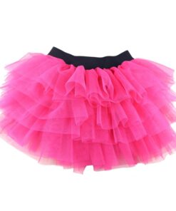 Wennikids Baby Girl Candy Color Half-length Tulle Tutu dance Skirt cute Solid Color Fashion pettiskrit 3-8 years