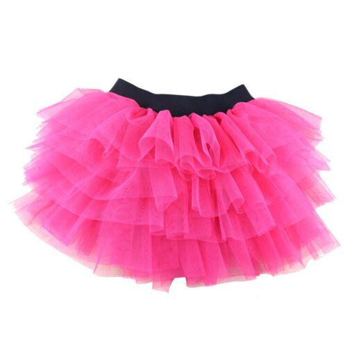 Wennikids Baby Girl Candy Color Half-length Tulle Tutu dance Skirt cute Solid Color Fashion pettiskrit 3-8 years