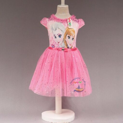 Customs Fashion Girls Children Clothes Anna Elsa Dress Girl Baby Elza Dresses For Girl's Kids Princess Infantis 2-10 years old
