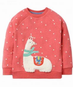 Little maven 2-7Years Autumn New Kids Baby Girl Rabbit Pattern Sweatshirts For Kids Children's Fall Clothes Warm Cardigan Menina