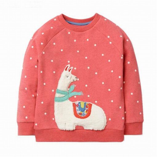 Little maven 2-7Years Autumn New Kids Baby Girl Rabbit Pattern Sweatshirts For Kids Children's Fall Clothes Warm Cardigan Menina