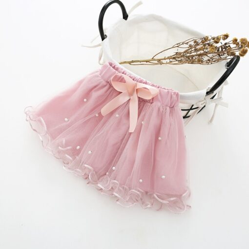 1-6T Girls Baby Ballet tutu Skirts Pink Gray Short Cake Skirt Wavy Infant Pearl children Princess tule rok Baby Skirts meisjes