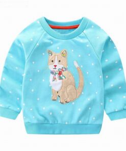 Little maven 2-7Years Autumn New Kids Baby Girl Rabbit Pattern Sweatshirts For Kids Children's Fall Clothes Warm Cardigan Menina