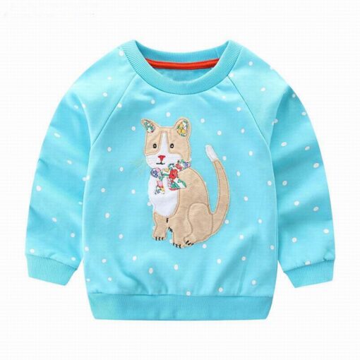 Little maven 2-7Years Autumn New Kids Baby Girl Rabbit Pattern Sweatshirts For Kids Children's Fall Clothes Warm Cardigan Menina