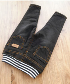 2019 Winter Baby Boys Warm Jeans Children New Casual High Quality Thicken Plus Velvet Straight Denim Pants For Boys Pants 1-6Yrs