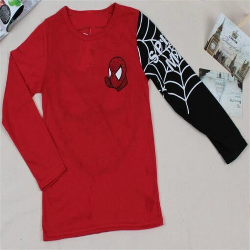 Hot sale New Kids Baby Girls Boys Popular Hero T-shirt long Sleeve kids Tops, cotton children's tops