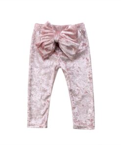 2018 Brand New Toddler Infant Child Kids Baby Girls Princess Bowknot Bottoms Pleuche Pants Leggings Trousers Cute Clothes 6M-5T